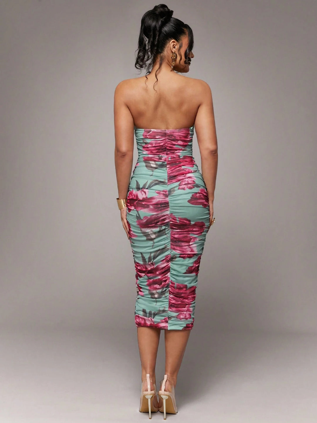 Rochie midi Shein, turcoaz