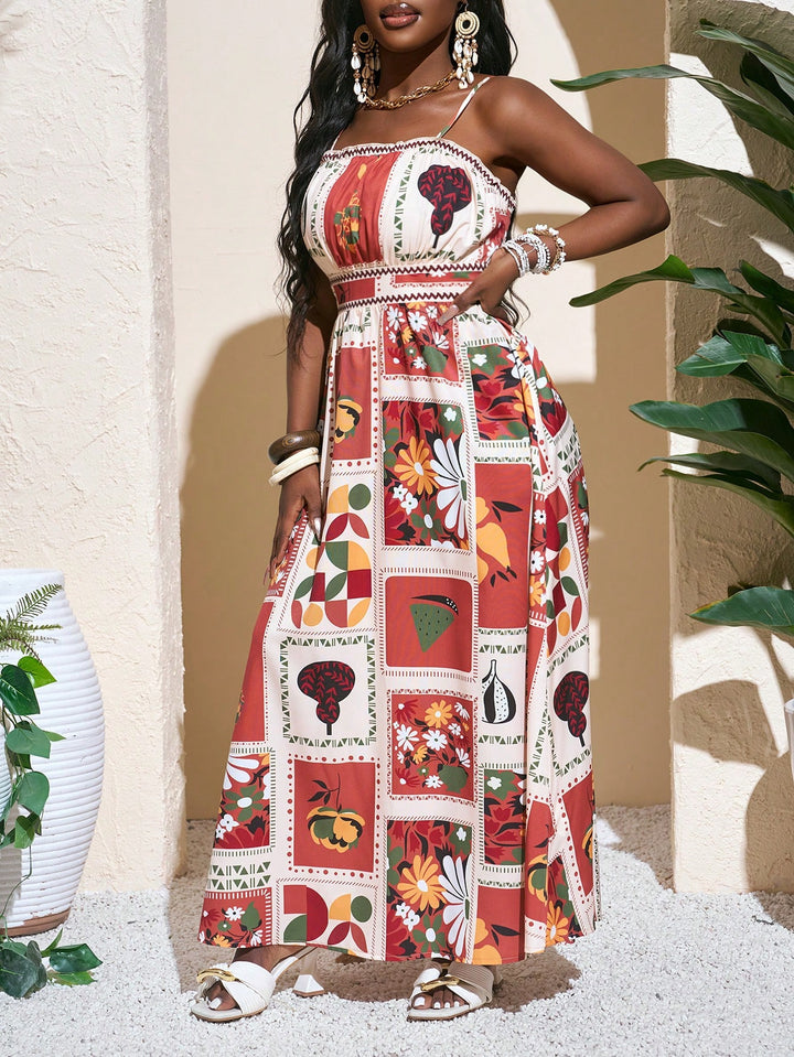 Rochie maxi SHEIN, mix culori