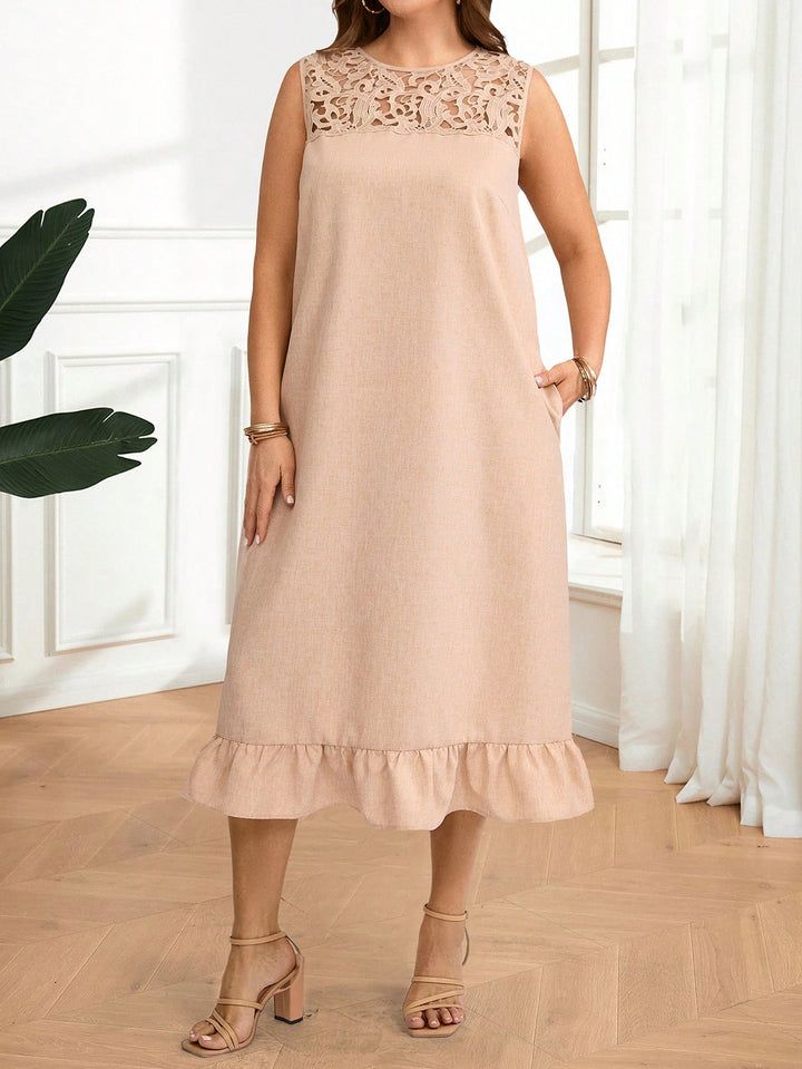 Rochie midi SHEIN, bej
