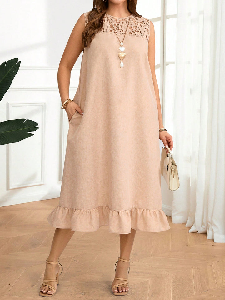 Rochie midi SHEIN, bej