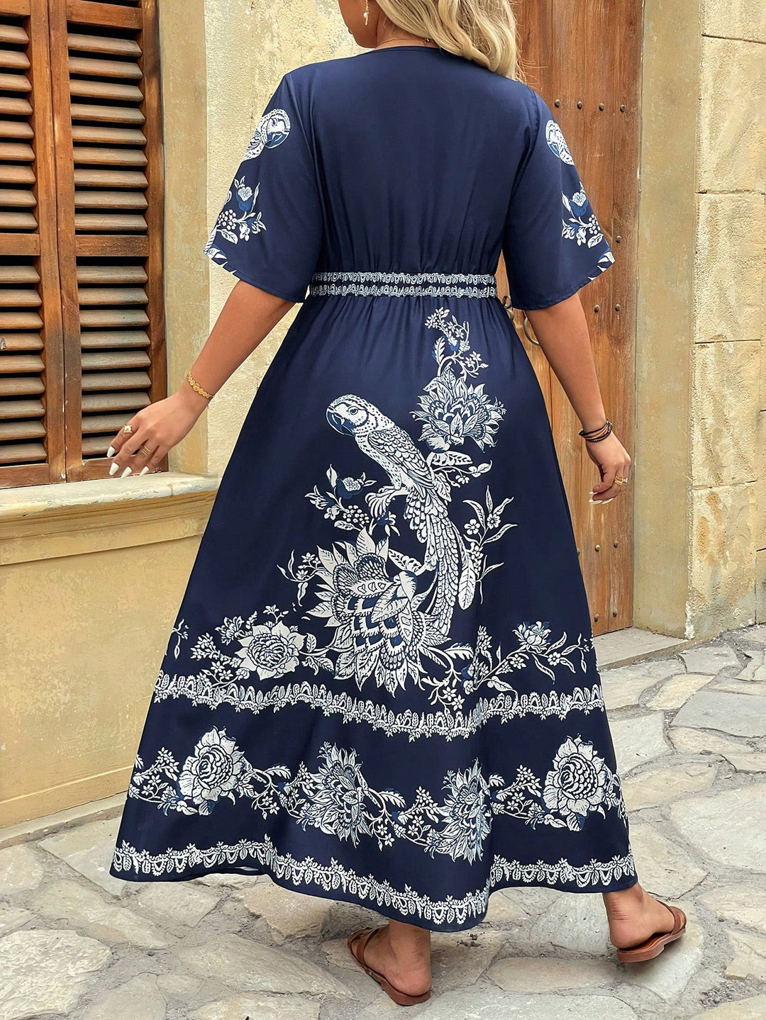 Rochie maxi SHEIN, albastru