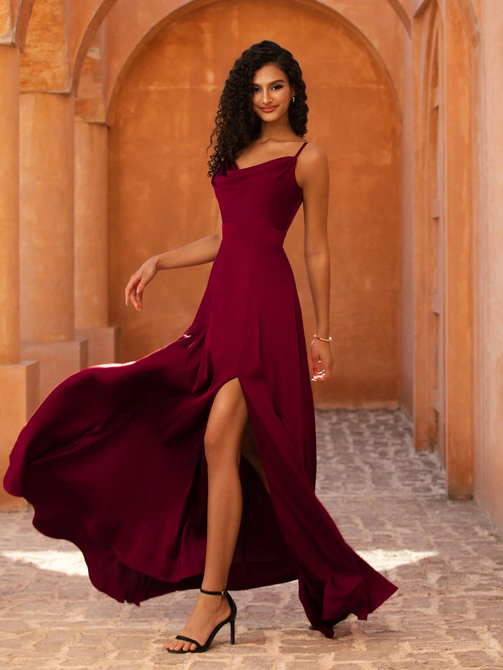 Rochie de ocazie SHEIN, vișiniu