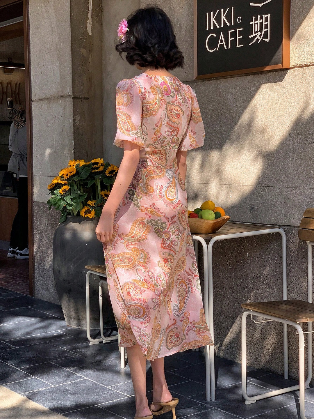 Rochie midi Shein, mix culori