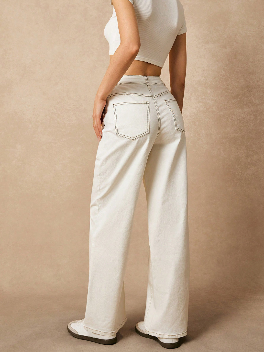 Jeans SHEIN, alb