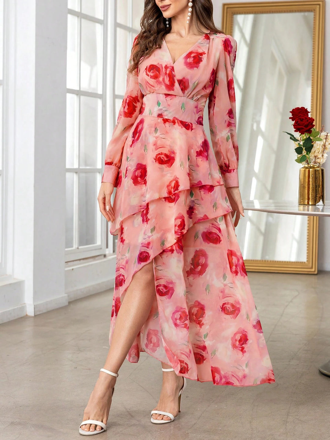 Rochie maxi SHEIN, mix culori