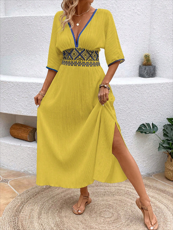Rochie maxi SHEIN, galben