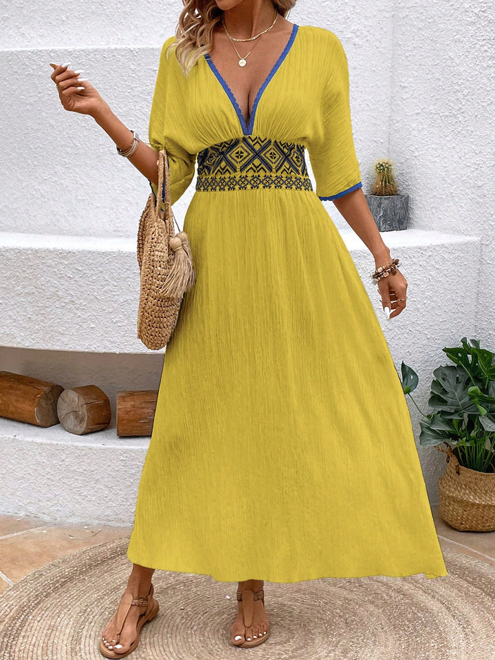 Rochie maxi SHEIN, galben