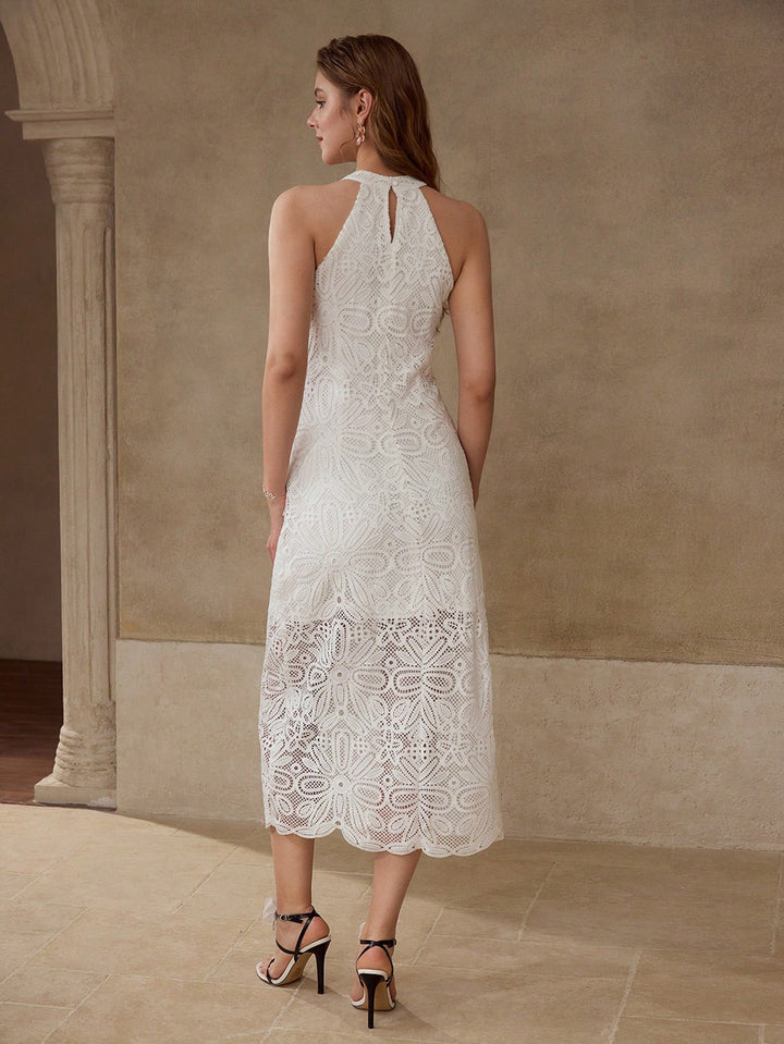 Rochie maxi SHEIN, alb