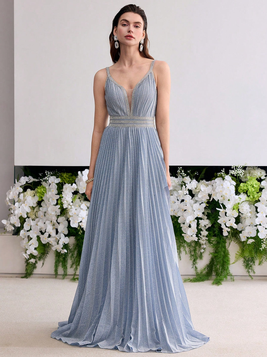 Rochie de ocazie SHEIN, albastru