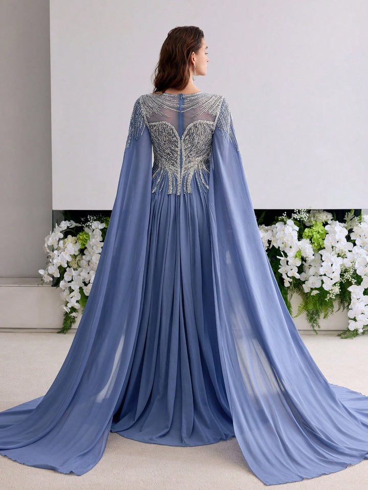 Rochie de ocazie Shein, albastru