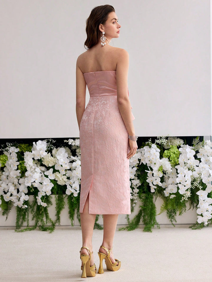 Rochie midi SHEIN, roz