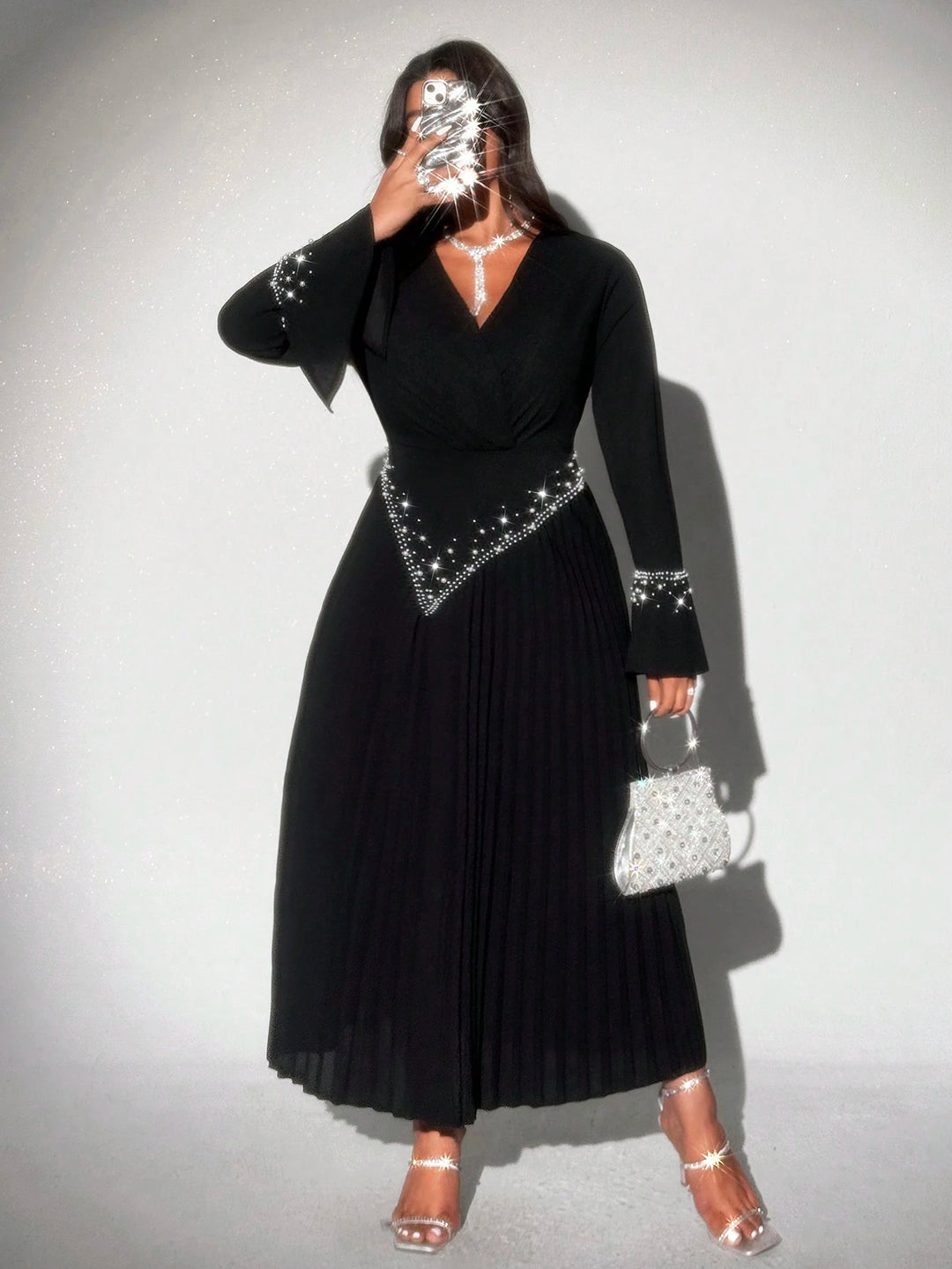 Rochie maxi SHEIN, negru