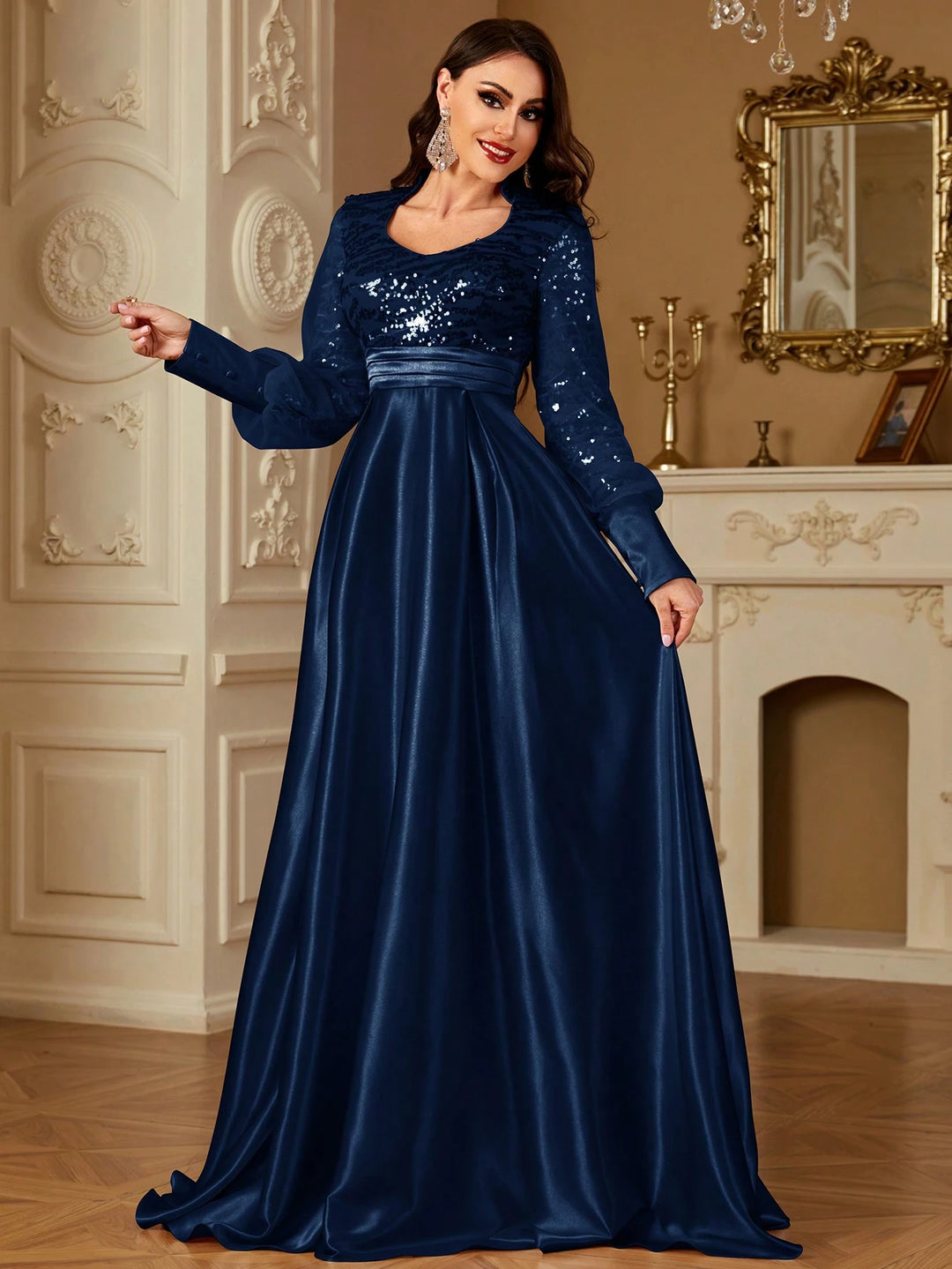 Rochie de ocazie SHEIN, albastru