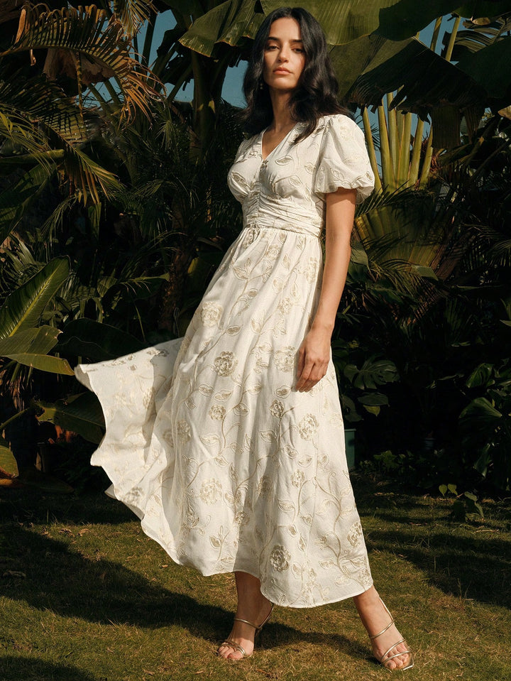 Rochie maxi SHEIN, alb