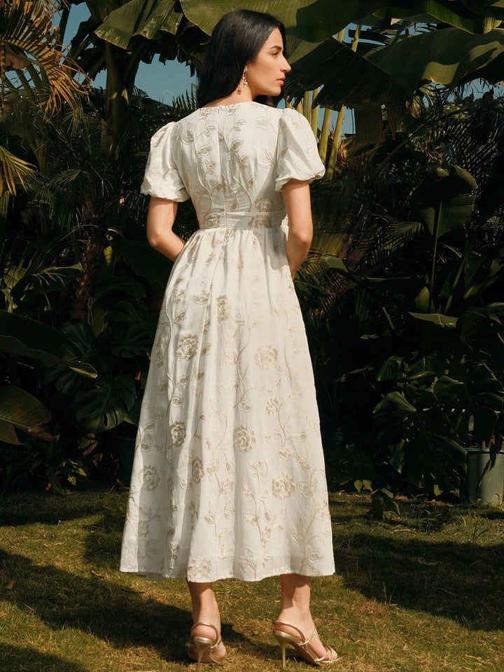 Rochie maxi SHEIN, alb