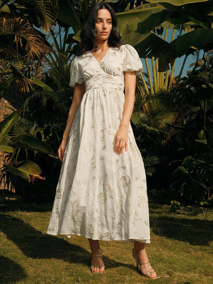 Rochie maxi SHEIN, alb