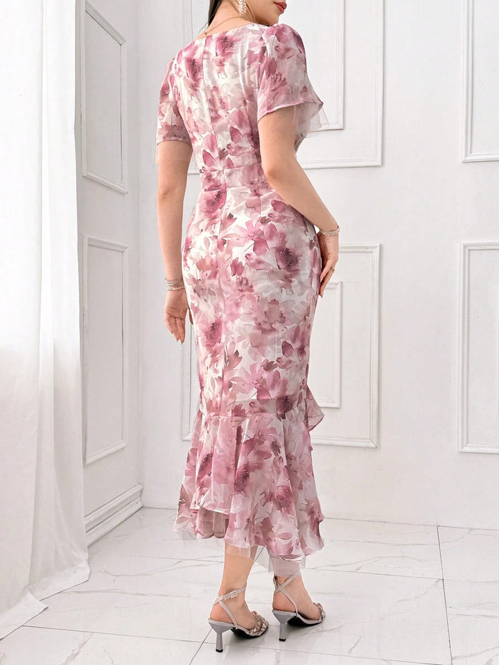 Rochie midi SHEIN, roz