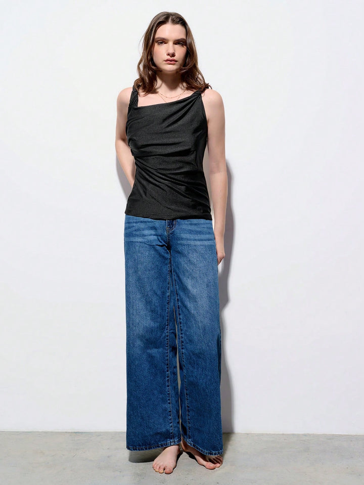 Top SHEIN, negru