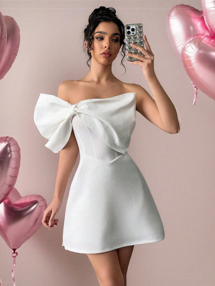 Rochie mini SHEIN, alb