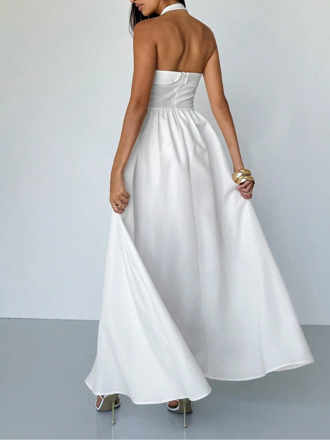 Rochie maxi Shein, alb