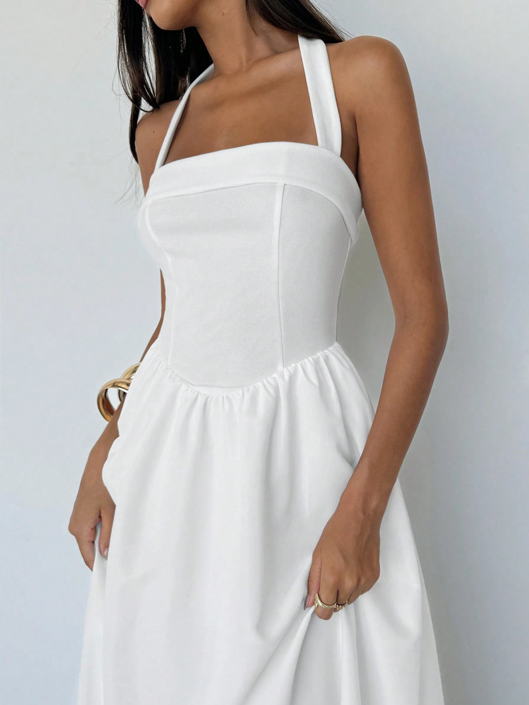 Rochie maxi Shein, alb