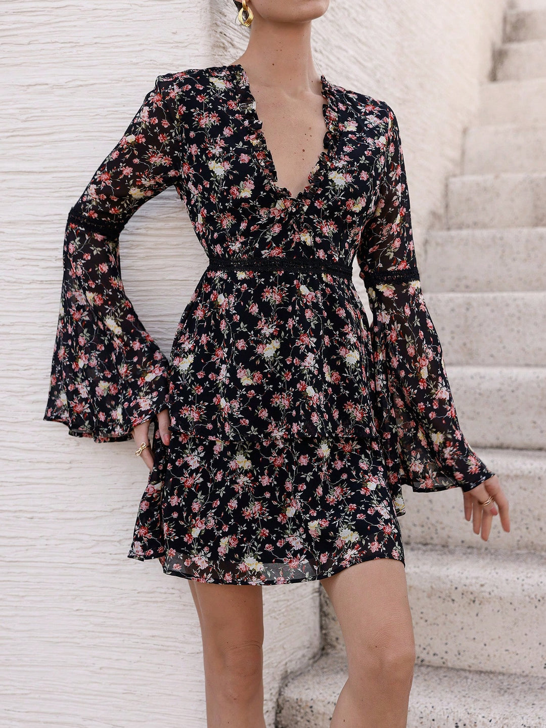 SHEIN mini ruha, fekete