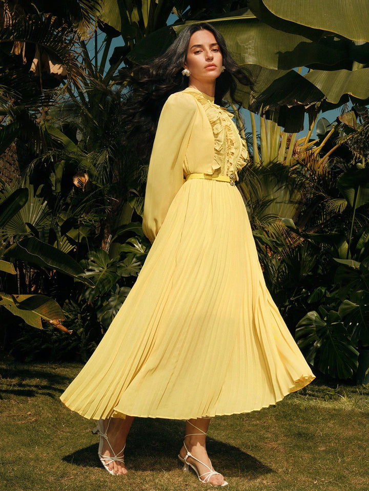 Rochie maxi SHEIN, galben