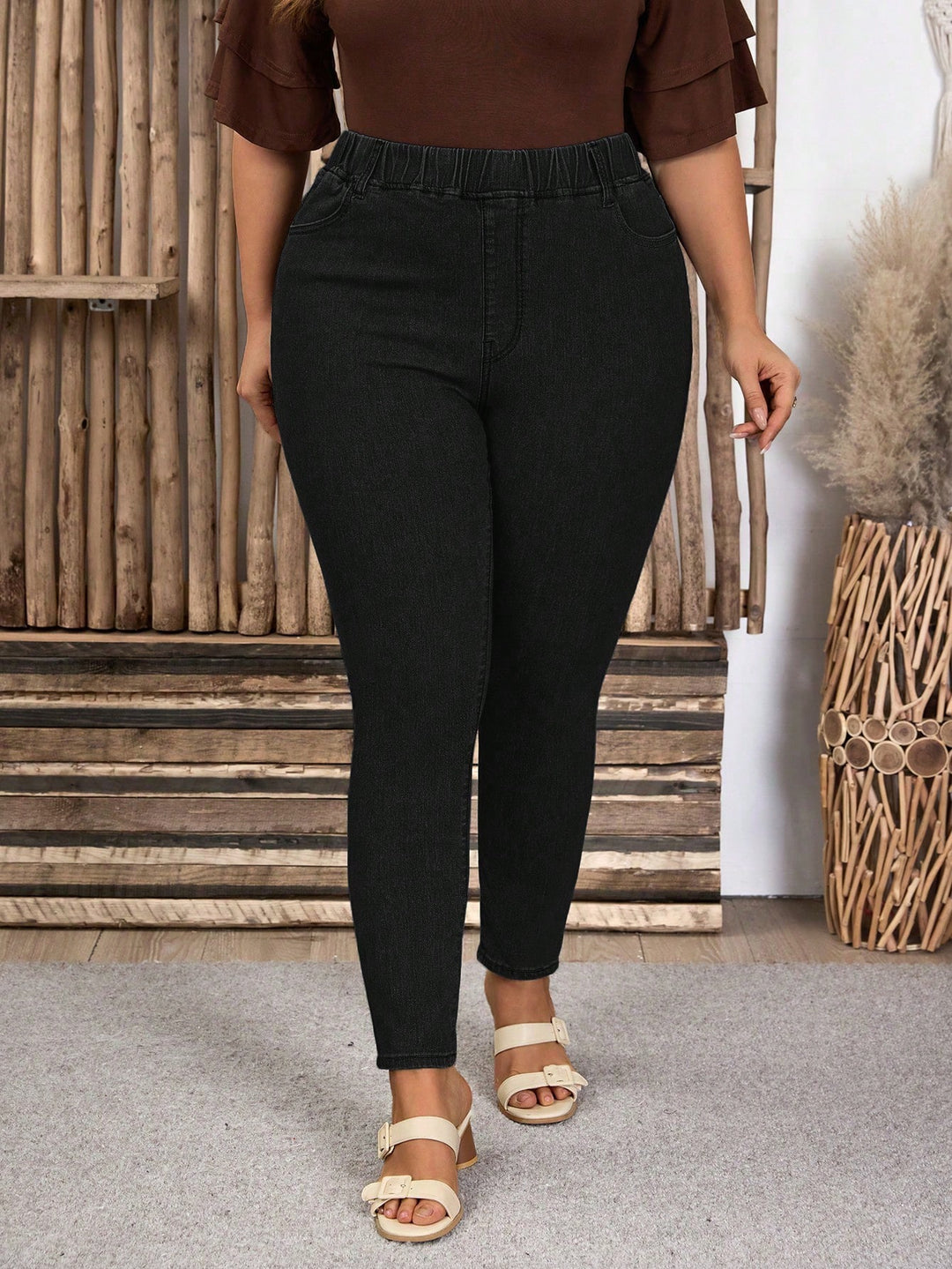 Jeans SHEIN, negru
