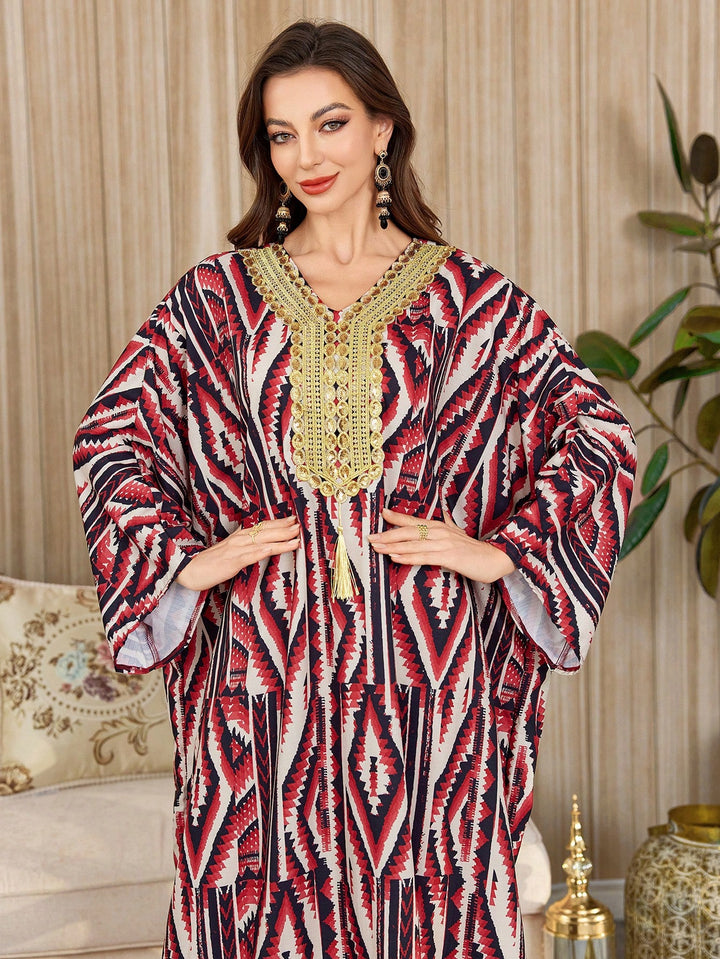 Set caftan și jalabiya SHEIN, mix culori