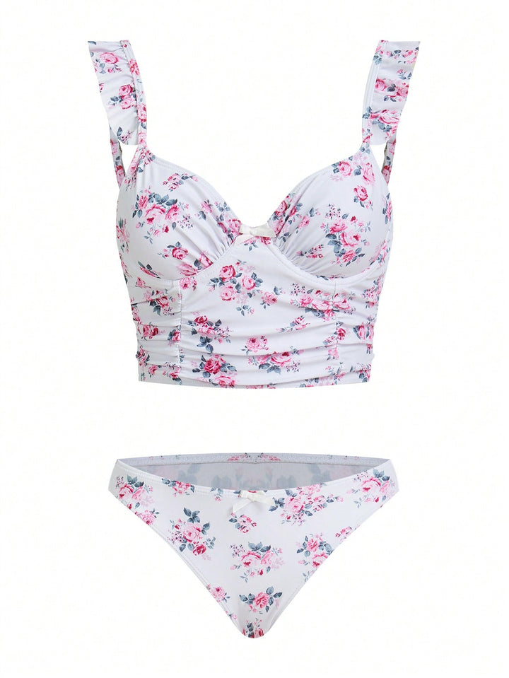 Costum de baie SHEIN, mix culori