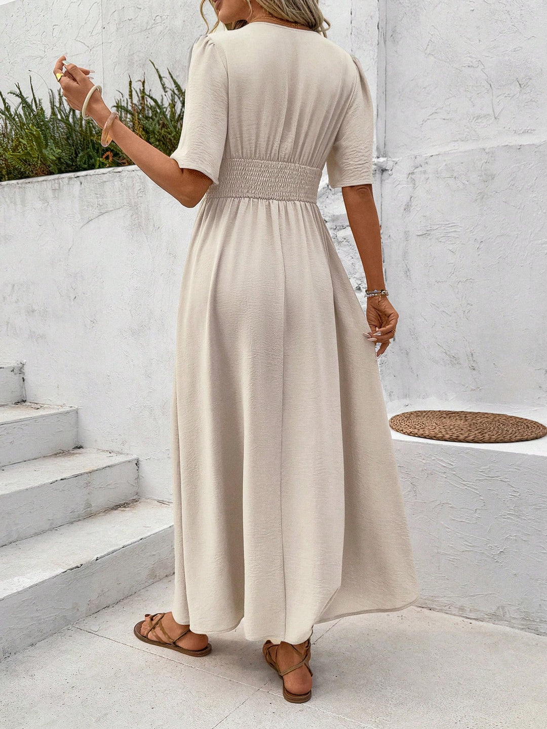 Rochie maxi SHEIN, bej