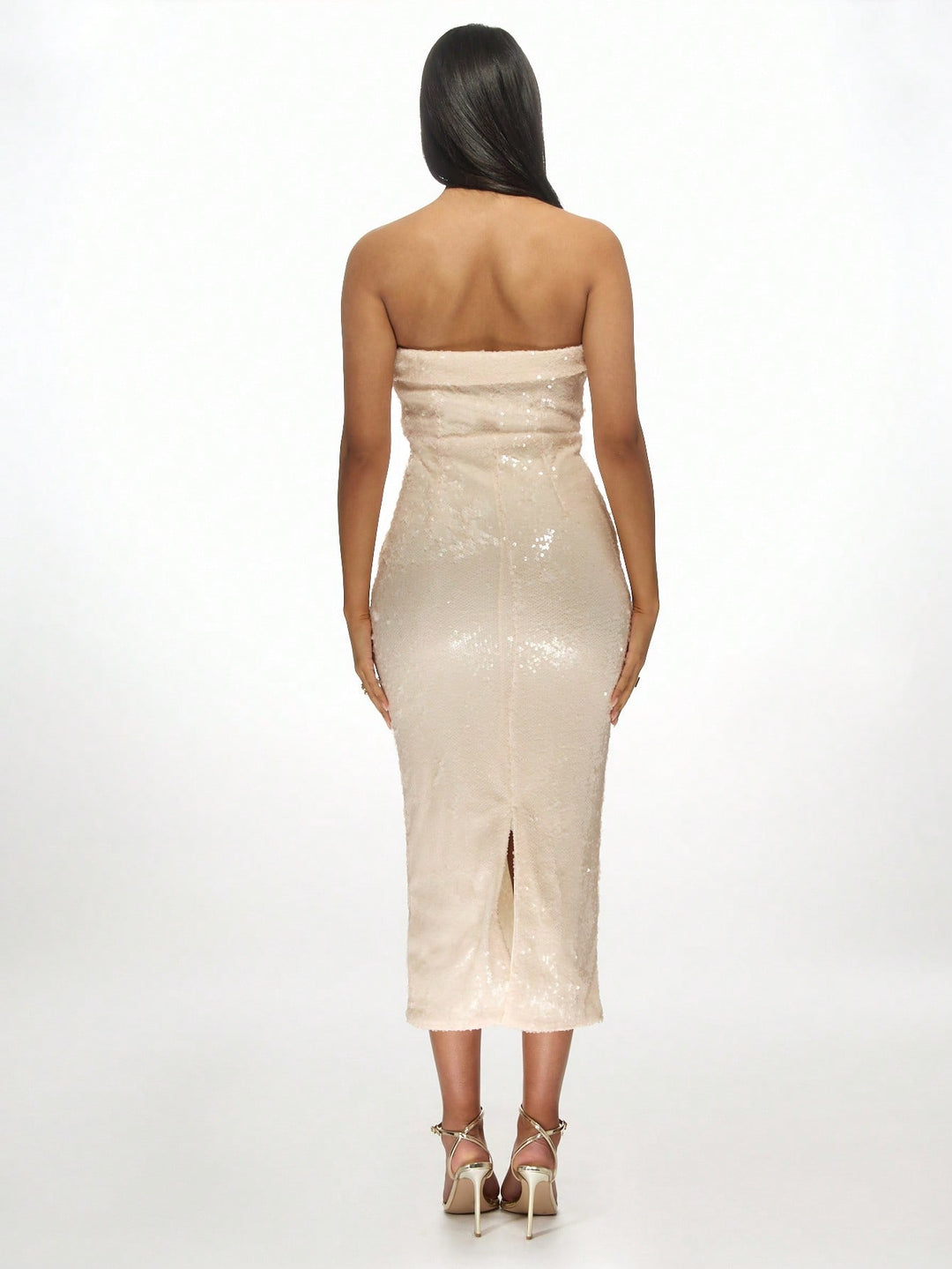 Rochie midi SHEIN, crem