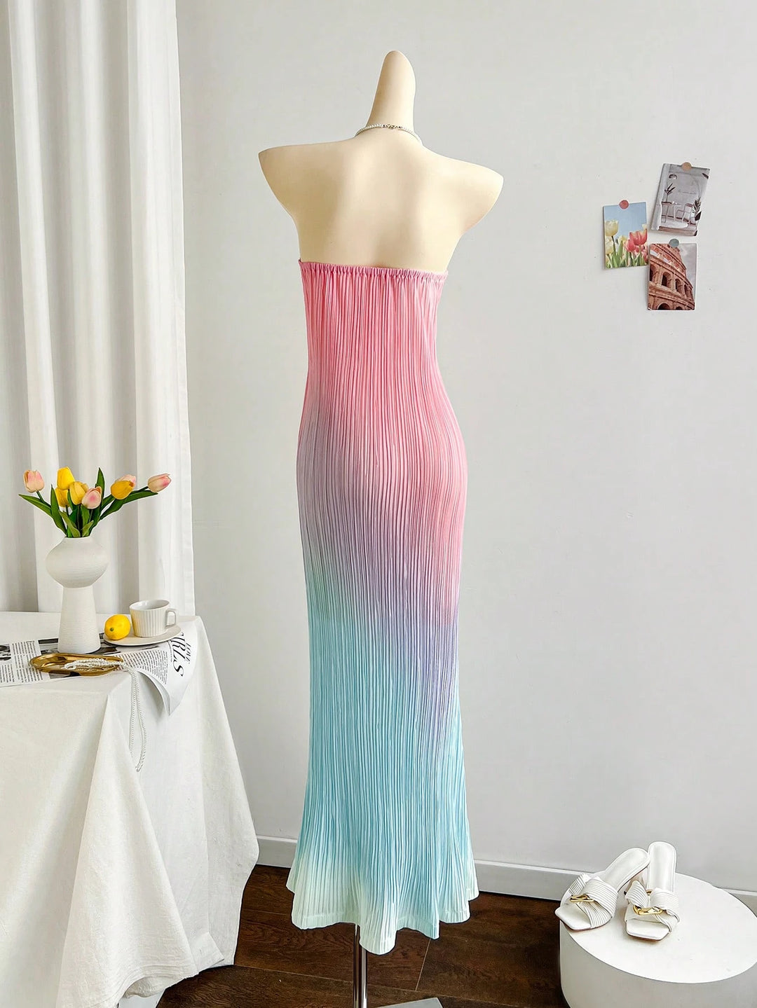 Rochie maxi SHEIN, mix culori