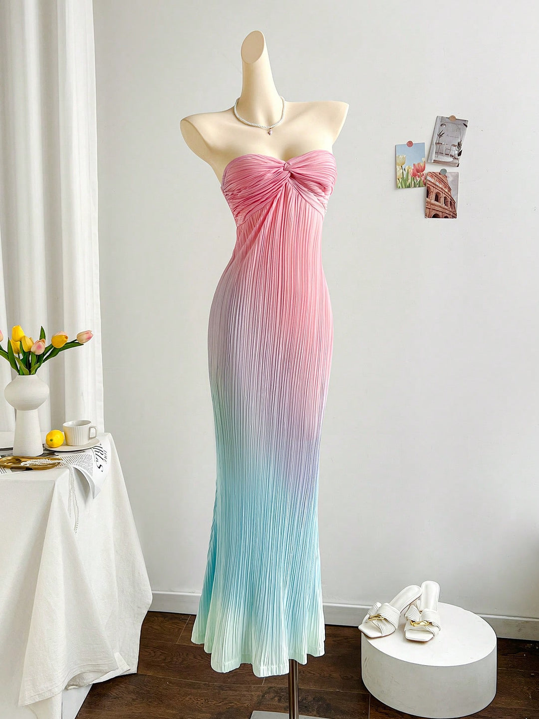 Rochie maxi SHEIN, mix culori