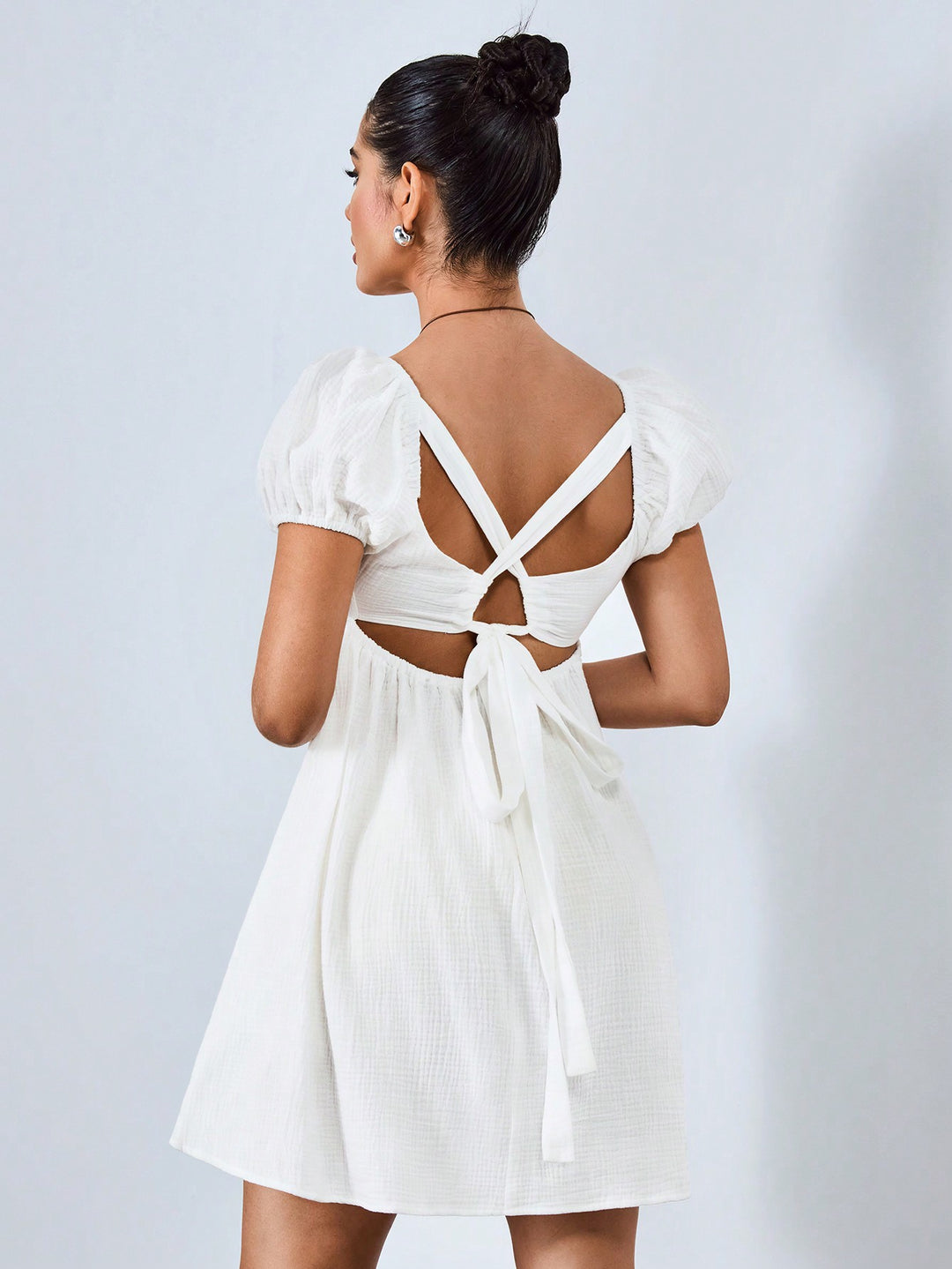 Rochie mini SHEIN, alb