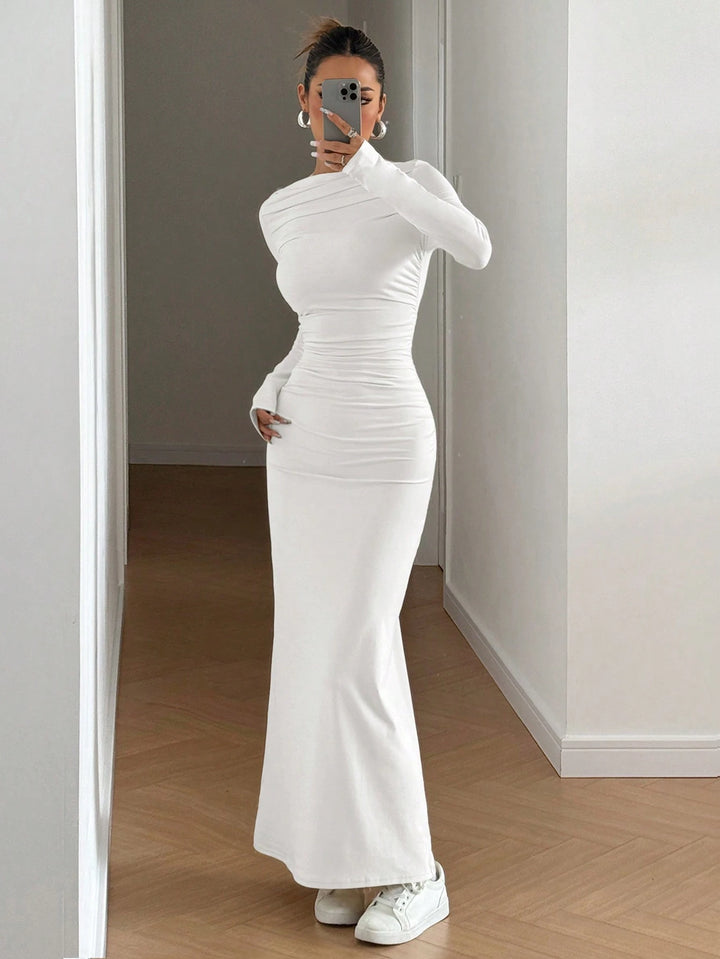 Rochie maxi SHEIN, alb