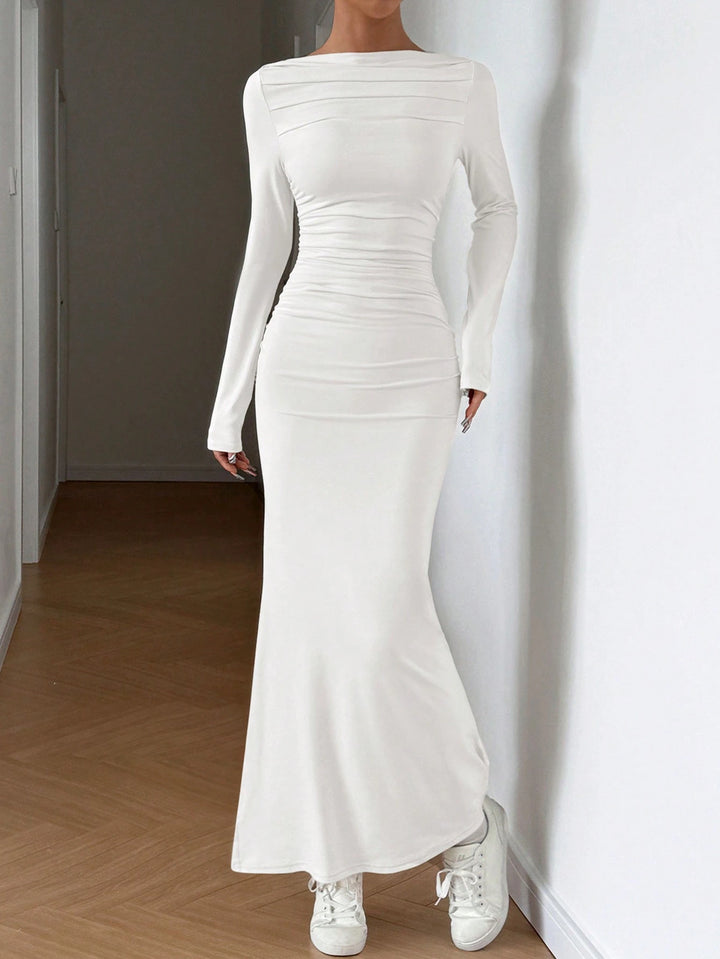 Rochie maxi SHEIN, alb