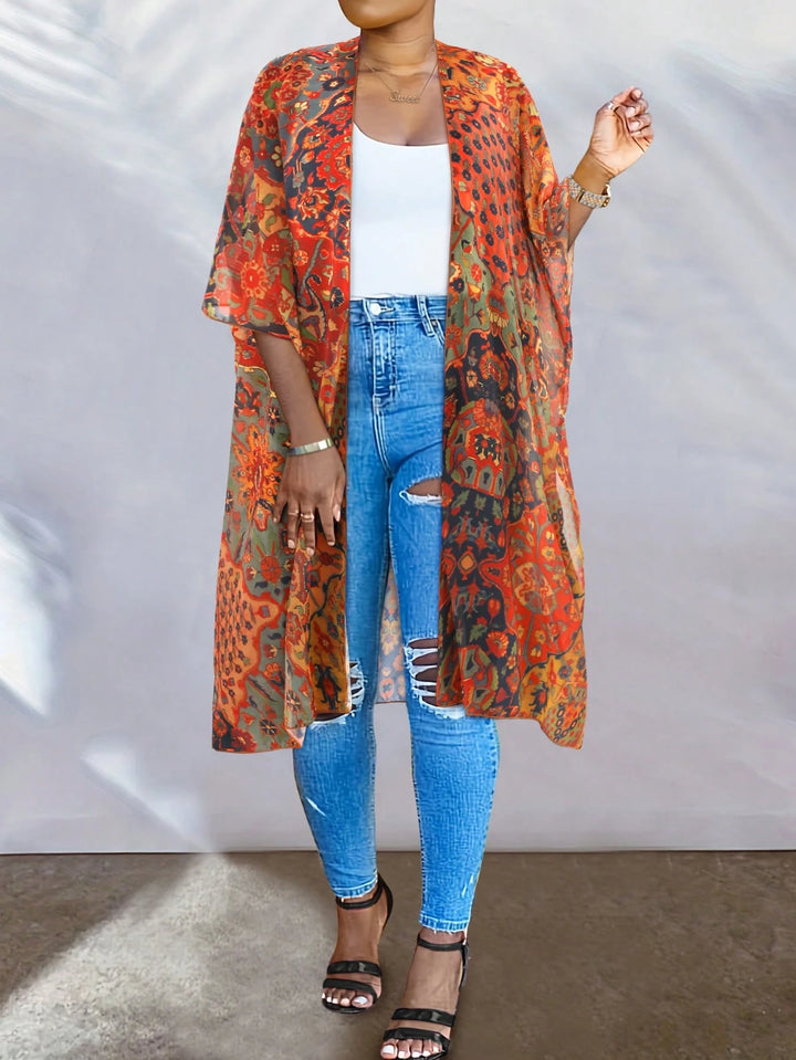 Cardigan lung SHEIN, mix culori