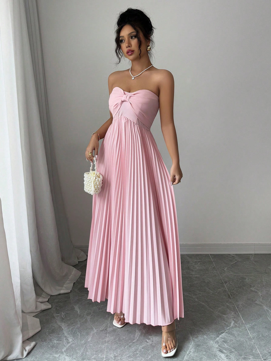 Rochie maxi SHEIN, roz