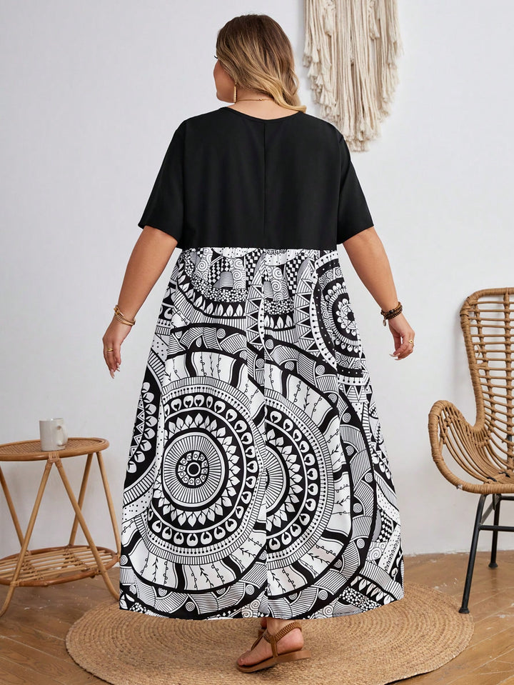 Rochie maxi SHEIN, mix culori