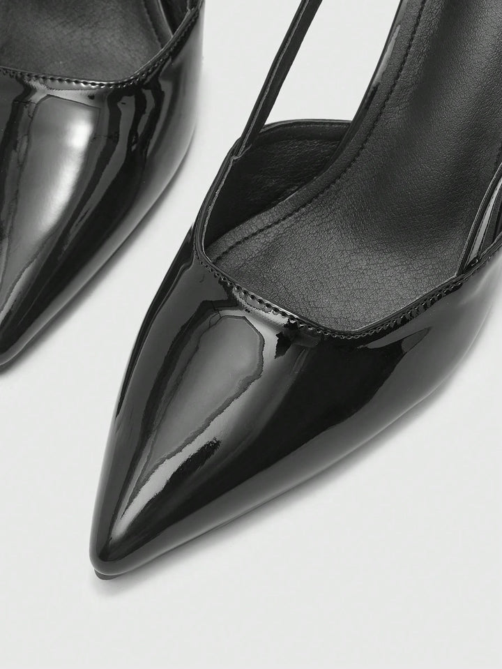 Pantofi cu toc SHEIN, negru
