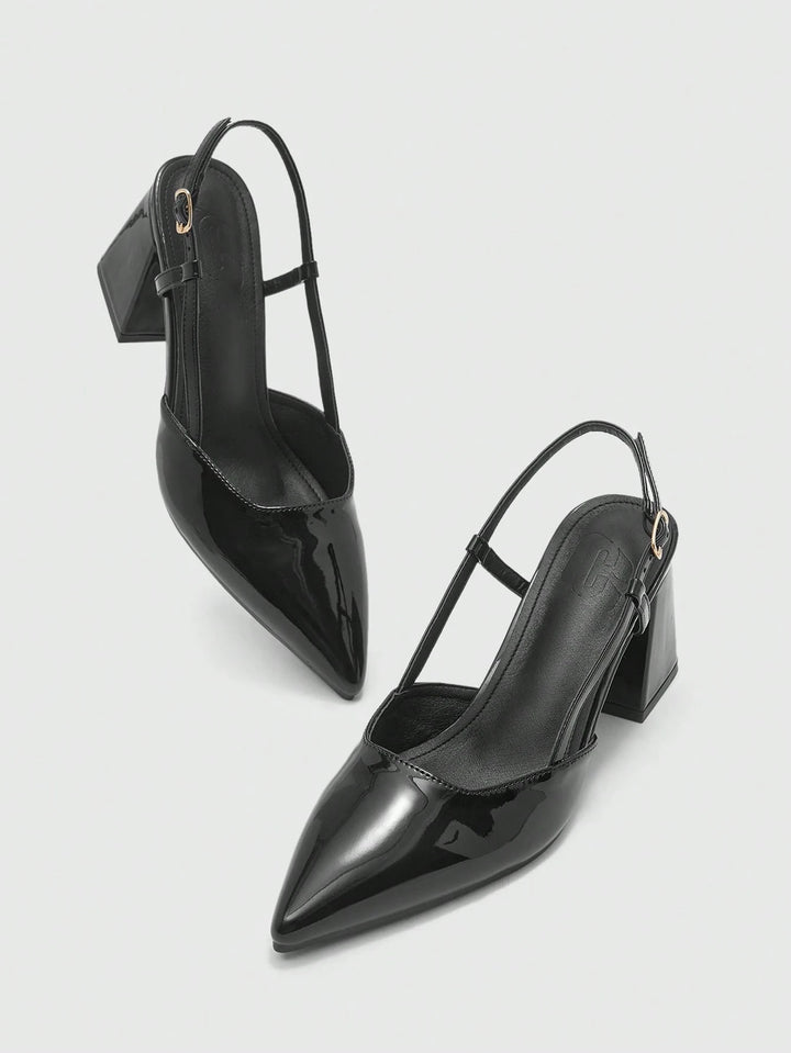 Pantofi cu toc SHEIN, negru