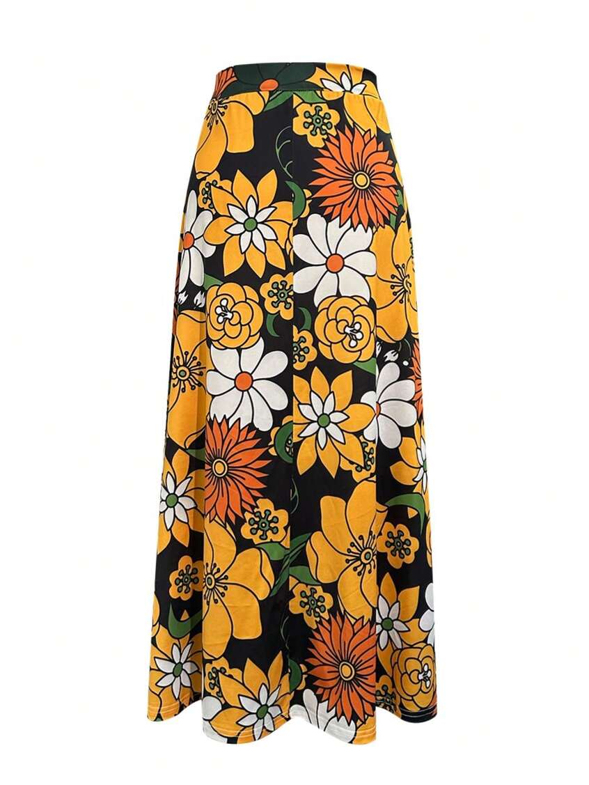 Fustă maxi SHEIN, mix culori