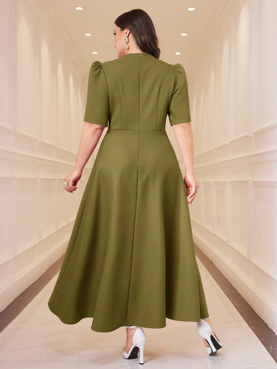 Rochie SHEIN, kaki