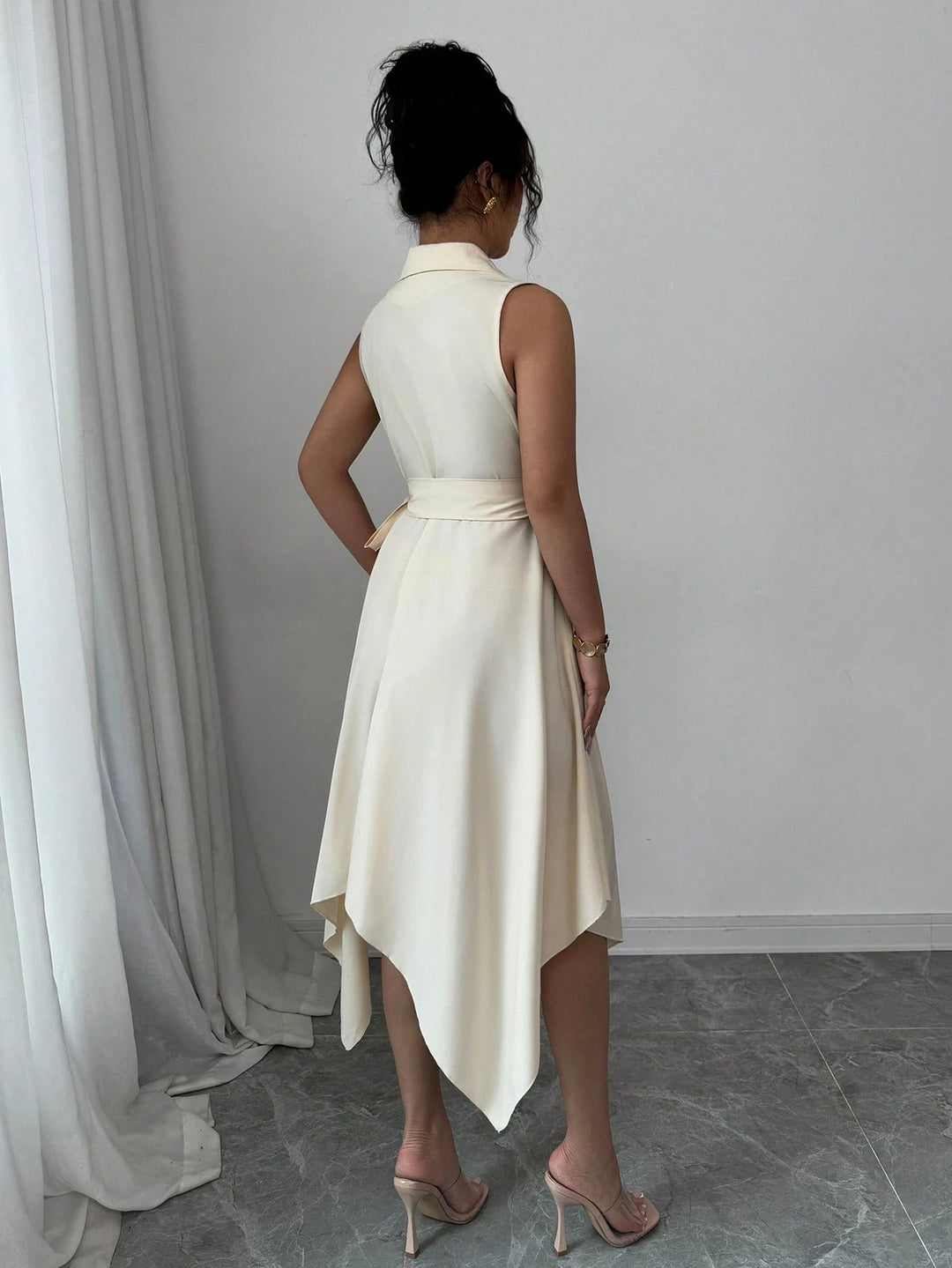 Rochie midi SHEIN, crem