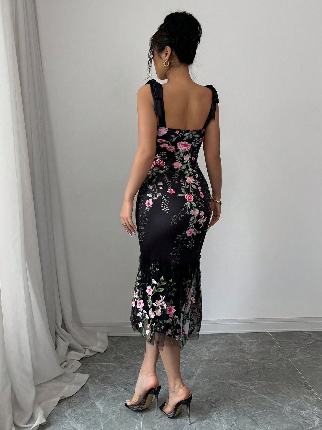 Rochie midi SHEIN, mix culori