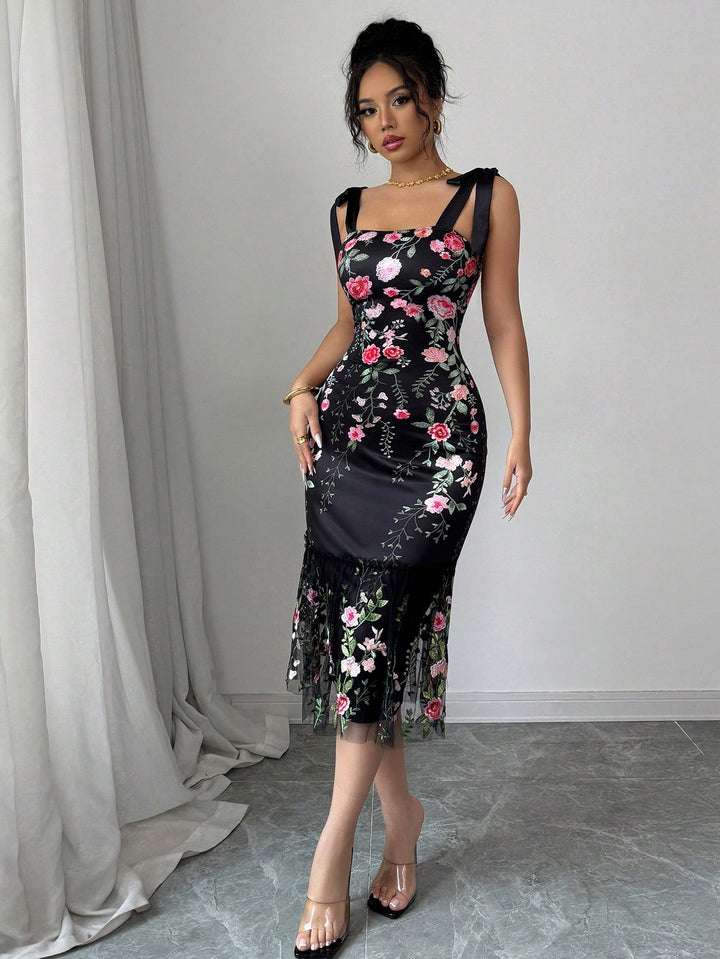 Rochie midi SHEIN, mix culori