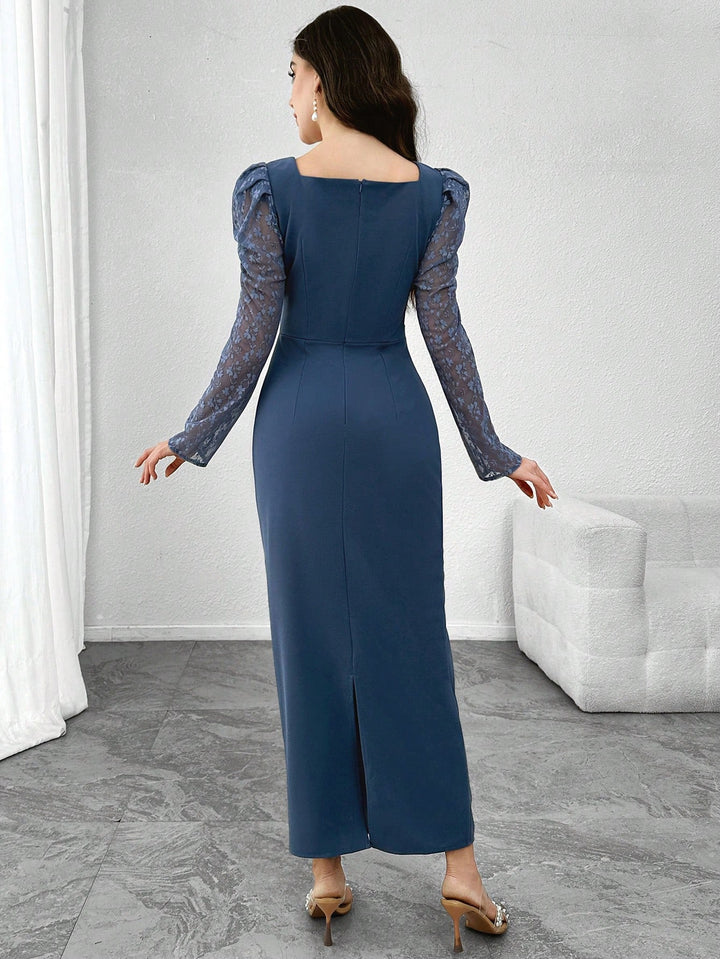 Rochie maxi SHEIN, albastru