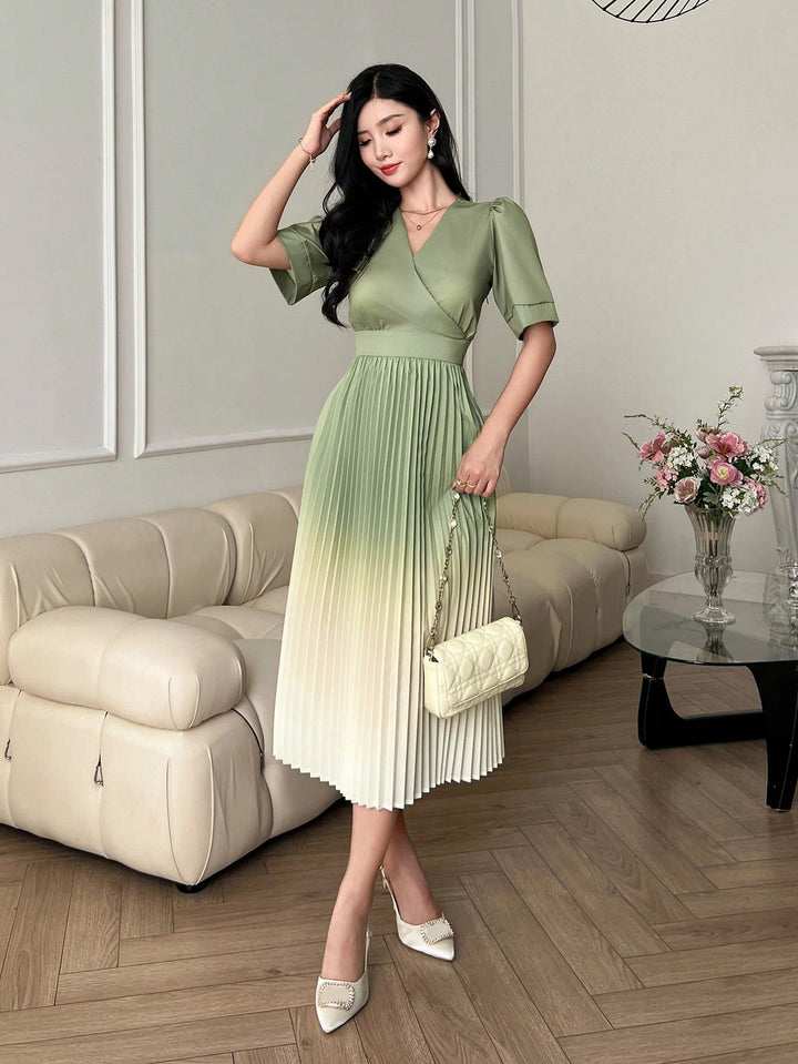Rochie midi SHEIN, verde