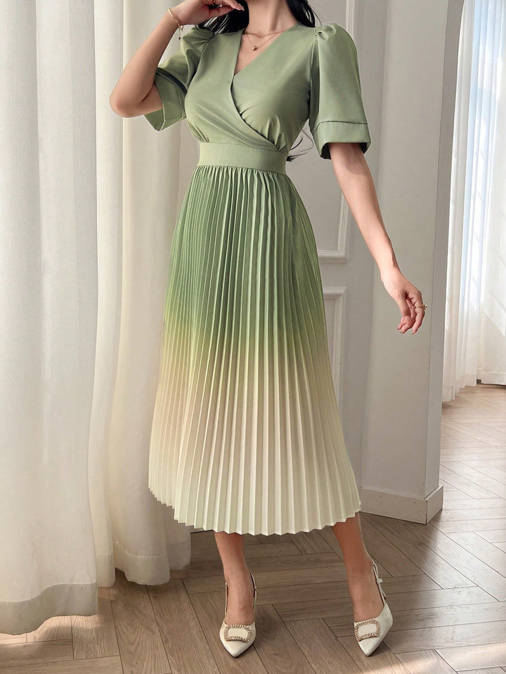 Rochie midi SHEIN, verde
